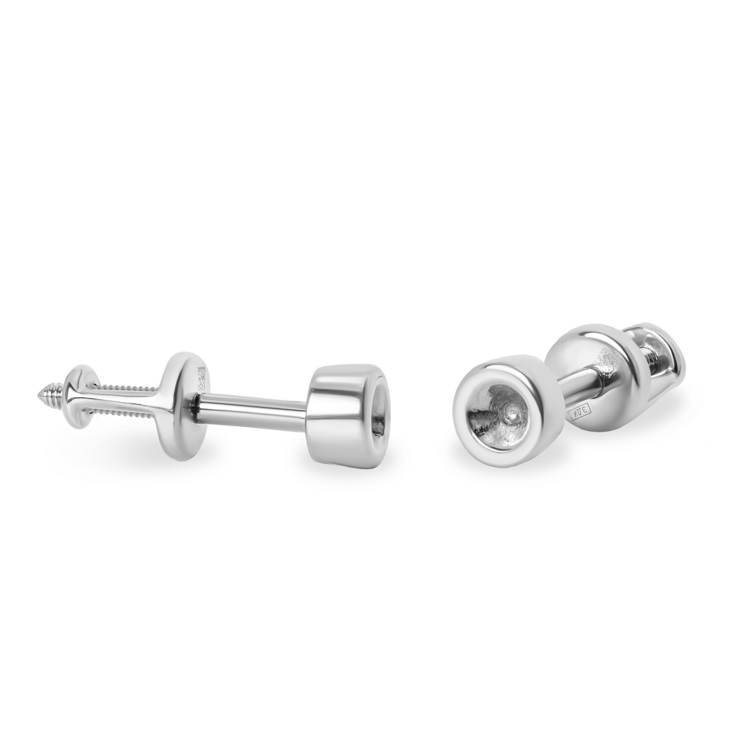 Серьги из белого золота