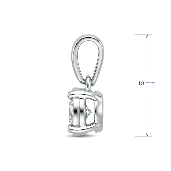 Подвеска из серебра с бриллиантом