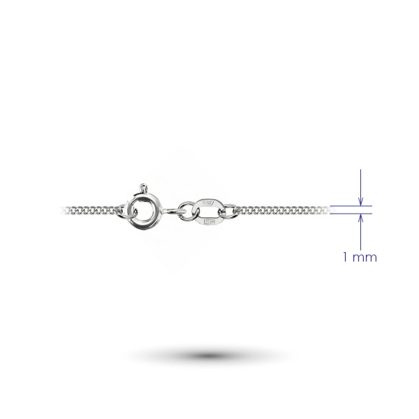 Цепь из белого золота 