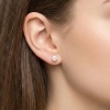 Серьги из красного золота с жемчугом