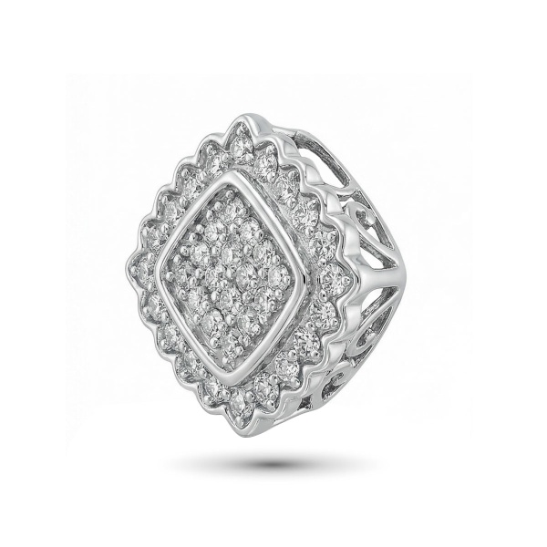 Подвеска из серебра с бриллиантами