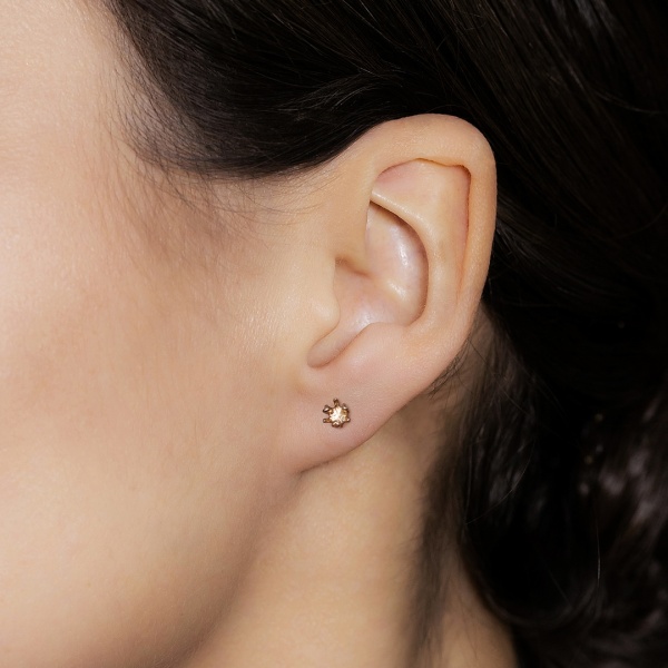 Серьги из красного золота