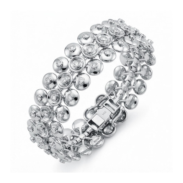 Браслет из белого золота с бриллиантами