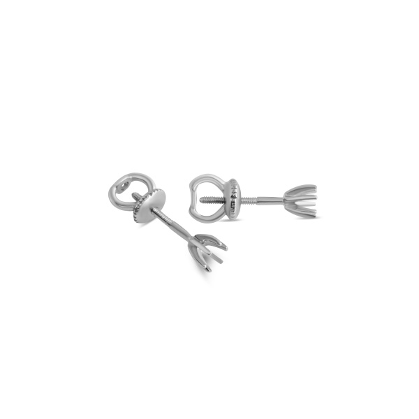 Серьги из белого золота