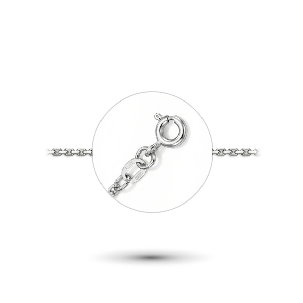 Цепь из белого золота