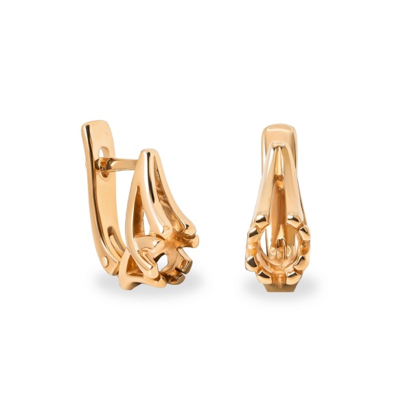 Серьги из красного золота