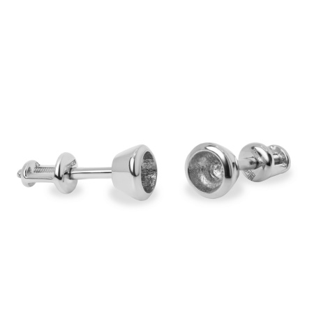 Серьги из белого золота