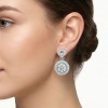 Серьги из белого золота с бриллиантами