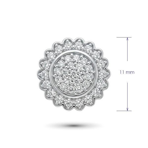 Подвеска из серебра с бриллиантами