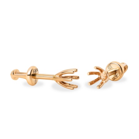 Серьги из красного золота