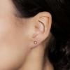 Серьги из красного золота