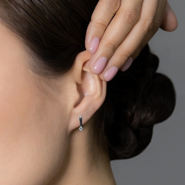 Серьги из белого золота