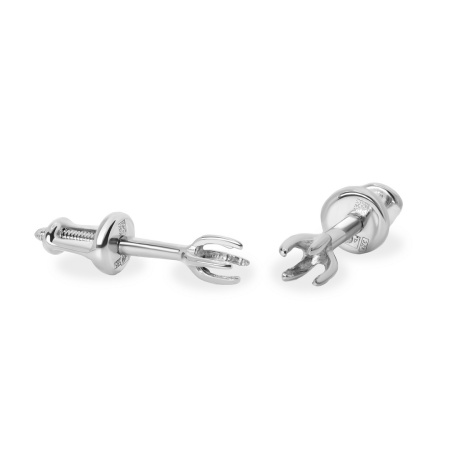 Серьги из белого золота