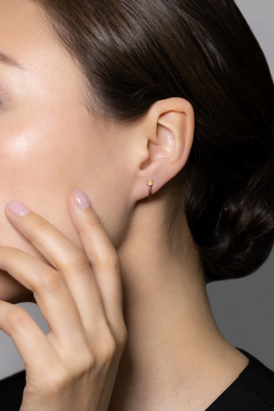 Серьги из красного золота