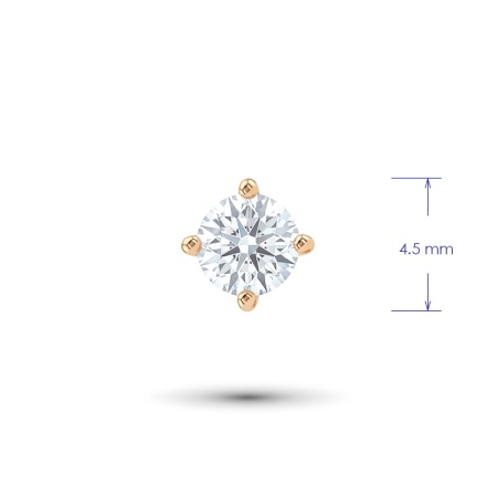 Серьги из красного золота с бриллиантами