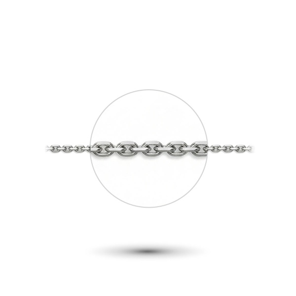 Цепь из белого золота