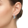 Серьги из белого золота с бриллиантами