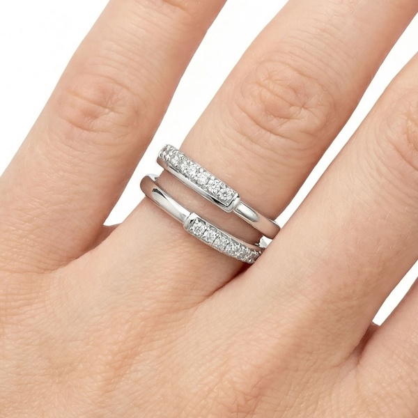 Кольцо из платины с бриллиантами