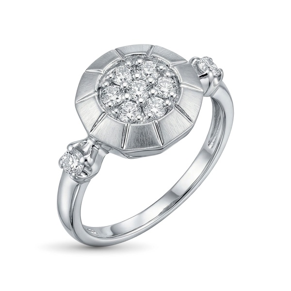 Кольцо из платины с бриллиантами