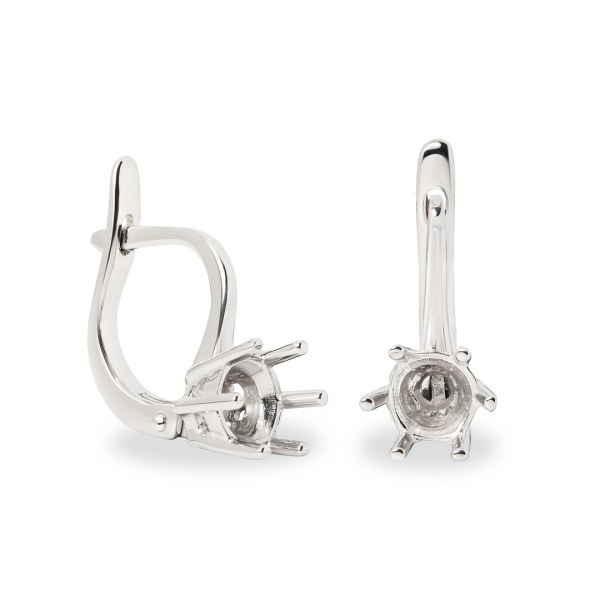 Серьги из белого золота