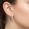 Серьги из белого золота с бриллиантами