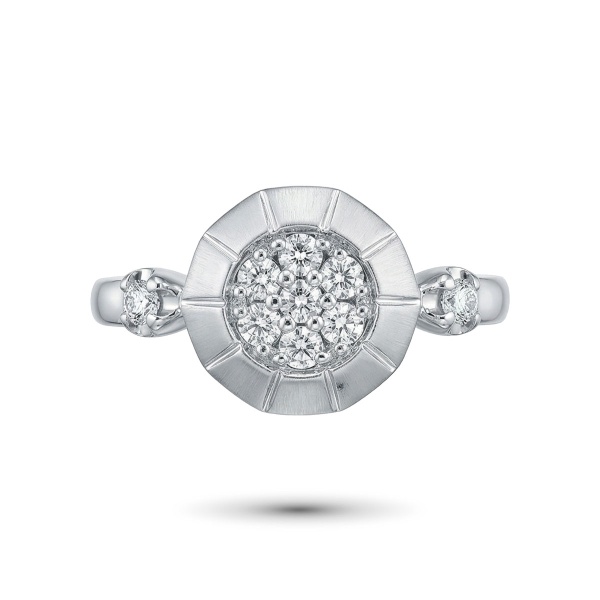 Кольцо из платины с бриллиантами