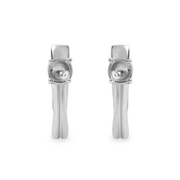 Серьги из белого золота