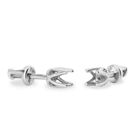 Серьги из белого золота