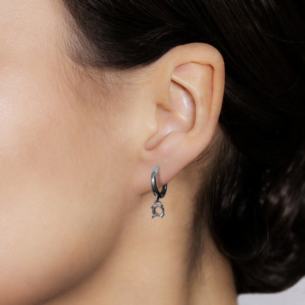 Серьги из белого золота