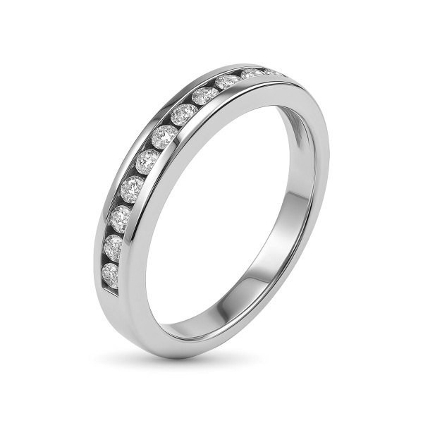 Кольцо из белого золота с бриллиантами