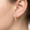 Серьги из желтого золота с бриллиантами
