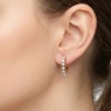 Серьги из красного золота с бриллиантами