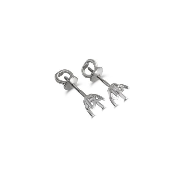 Серьги из белого золота