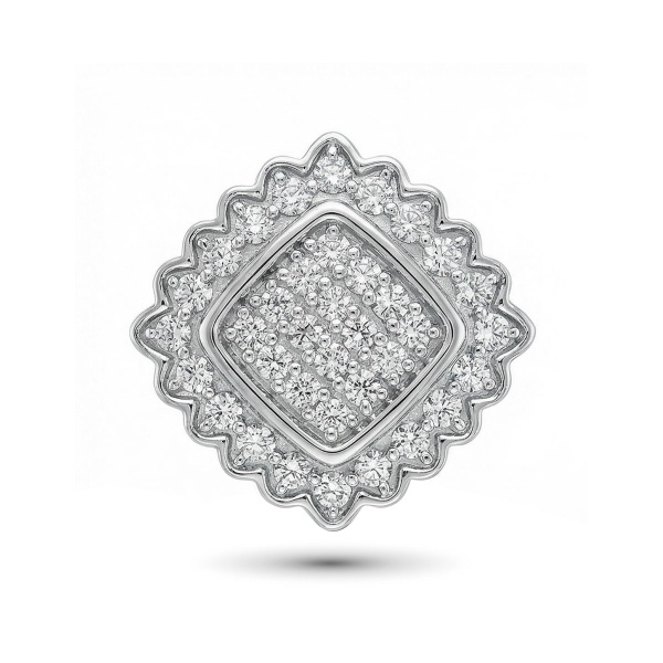 Подвеска из серебра с бриллиантами