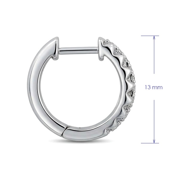 Серьги из белого золота с бриллиантами