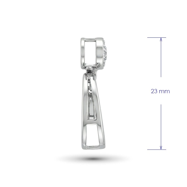 Подвеска из белого золота с бриллиантами