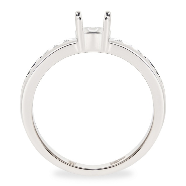 Кольцо из белого золота с бриллиантами