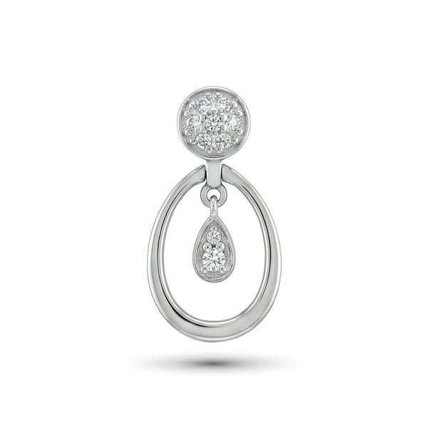 Подвеска из белого золота с бриллиантами