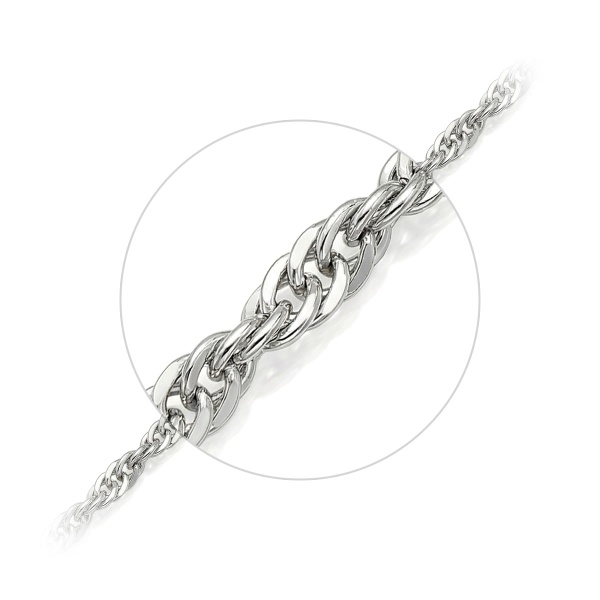 Цепь из белого золота