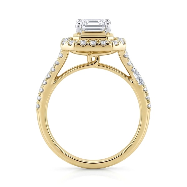 Кольцо из желтого золота с бриллиантами