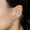 Серьги из белого золота