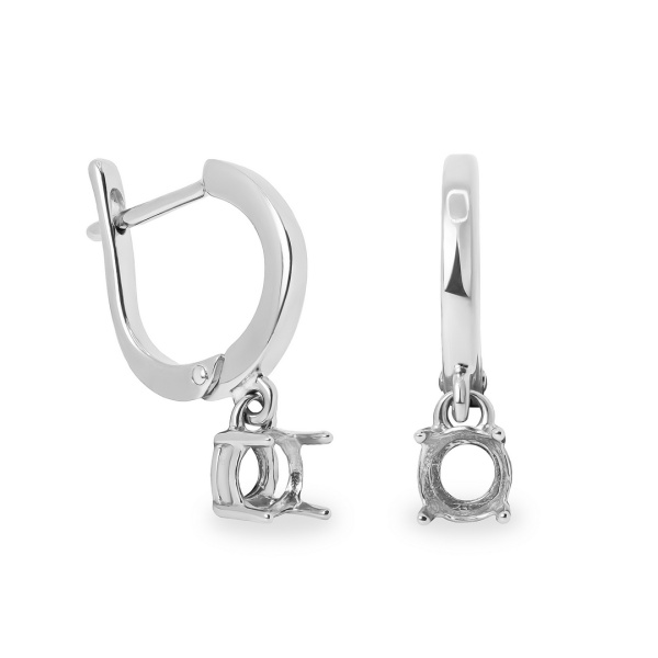 Серьги из белого золота