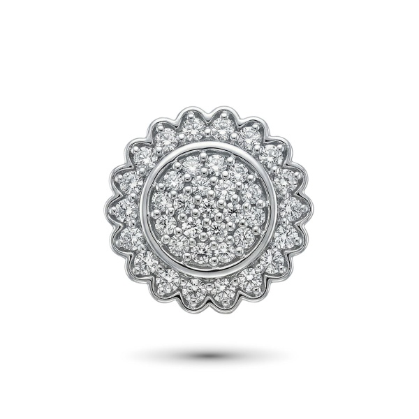 Подвеска из серебра с бриллиантами