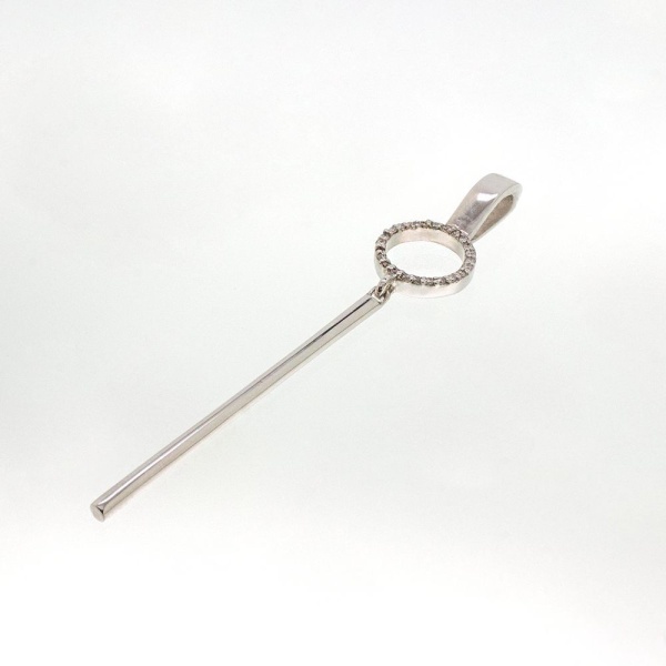 Подвеска из белого золота с бриллиантами