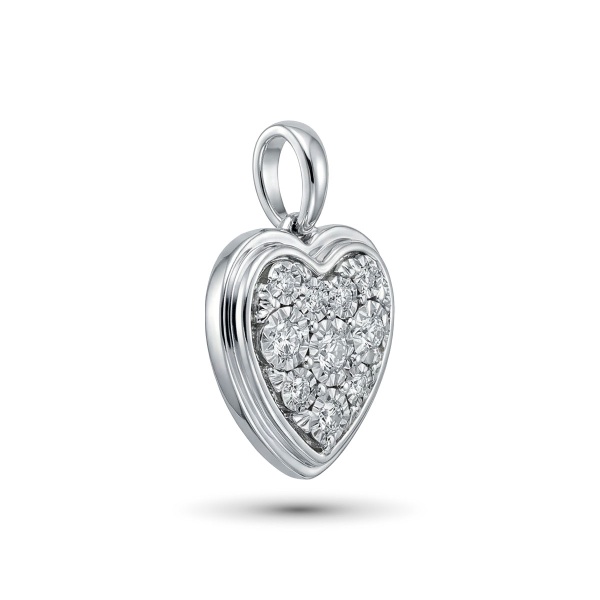 Подвеска из серебра с бриллиантами