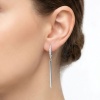 Серьги из белого золота с бриллиантами