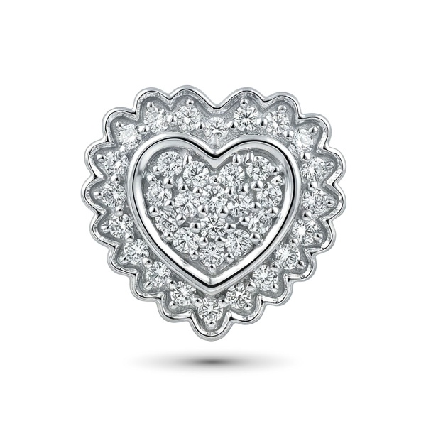 Подвеска из серебра с бриллиантами