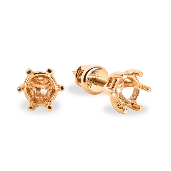 Серьги из красного золота