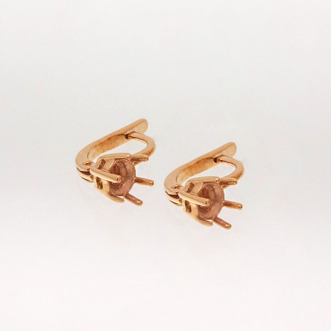 Серьги из красного золота