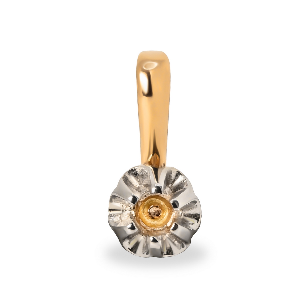 Подвеска из комбинированного золота